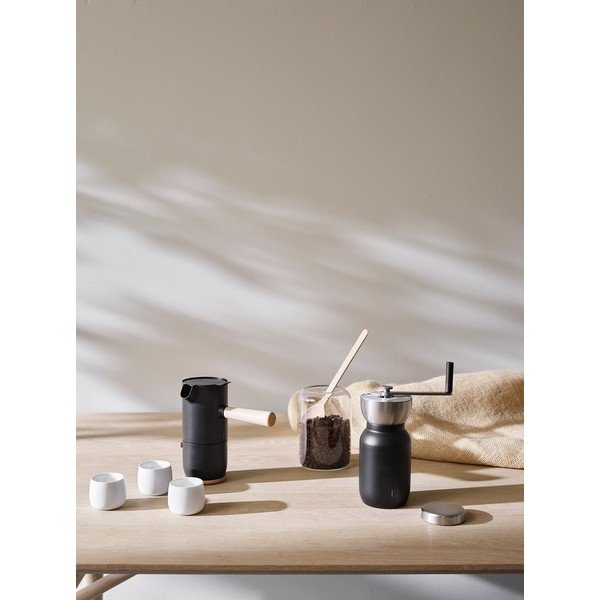 Crni moka lonac za pripremu kave od nehrđajućeg čelika 250 ml Collar – Stelton-image-3