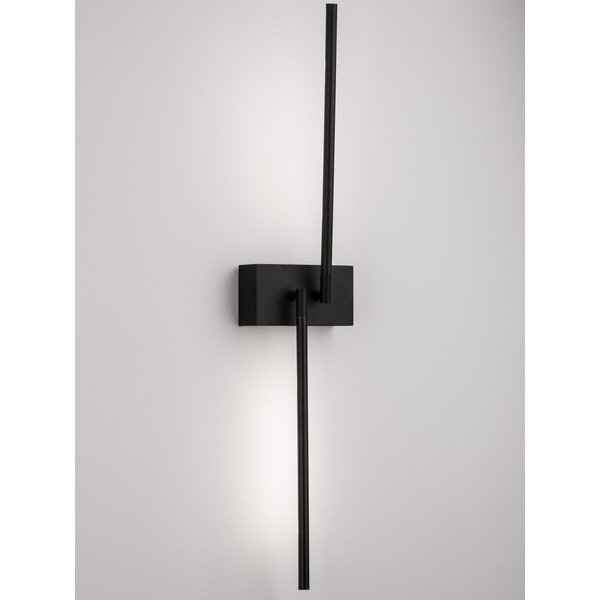 Crna metalna LED zidna lampa sa savitljivom konstrukcijom Raccio – Nova Luce-image-3