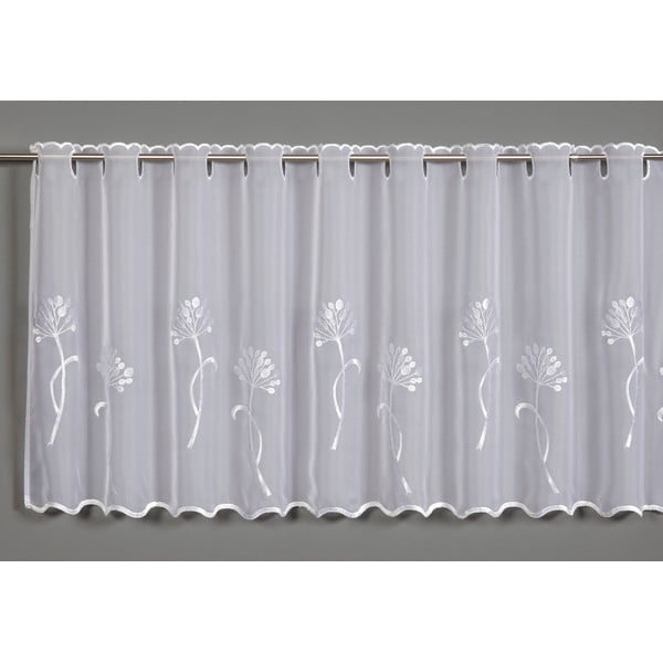 Bijela prozirna zavjesa od voila 140x48 cm Dandelion – Sehlbach