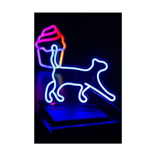 Plava LED neonska lampa 5 W Walking Cat – Leitmotiv