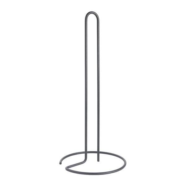 Mat crni željezan stalak za papirnate ručnike ø 14 cm Lava – Metaltex