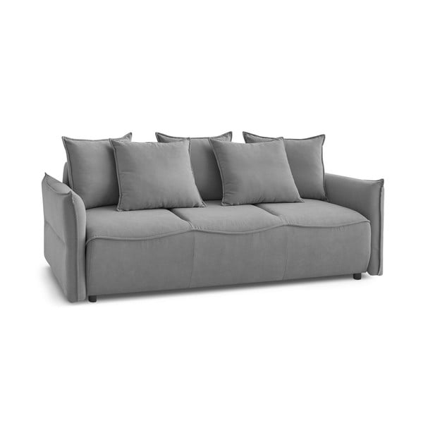 Svijetlo siva sklopiva sofa 226 cm Leon – Bobochic Paris-image-3