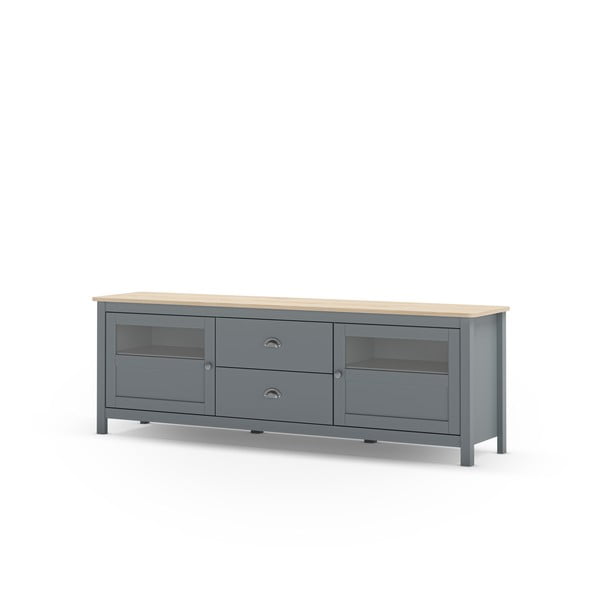 TV komoda prljavo zelena od masivnog bora 180x59x40 cm Misti – Marckeric-image-2