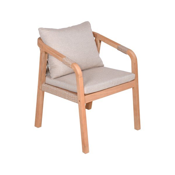 Vrtne stolice u setu 2 kom od masivnog drveta u prirodnoj boji Bogota – Garden Pleasure