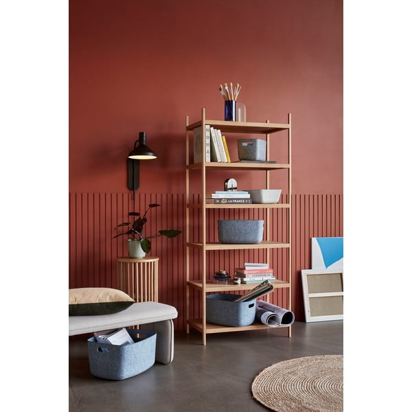 Konzolni stol od hrastovog drveta Hübsch Folk, ø 35 cm-image-3