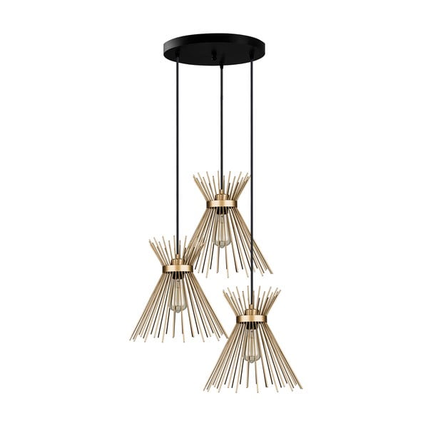 Metalna viseća lampa zlatne boje ø 34 cm Izmir - Squid Lighting-image-2