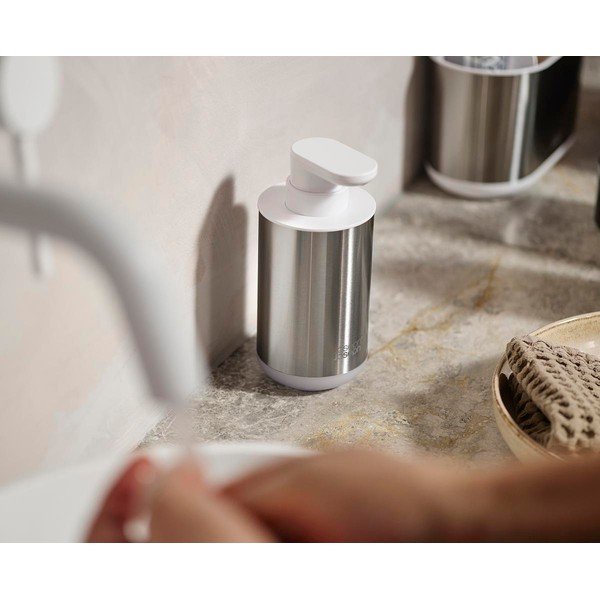 Dozator sapuna od nehrđajućeg čelika u srebrnoj boji 300 ml Duo Steel – Joseph Joseph-image-1