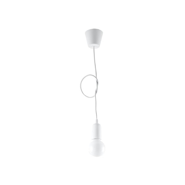 Bijela viseća svjetiljka ø 5 cm Rene – Nice Lamps