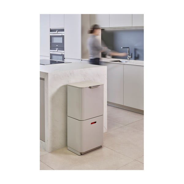 Bež željezna kanta za smeće za odvojeni otpad 60 l Totem Max – Joseph Joseph-image-4