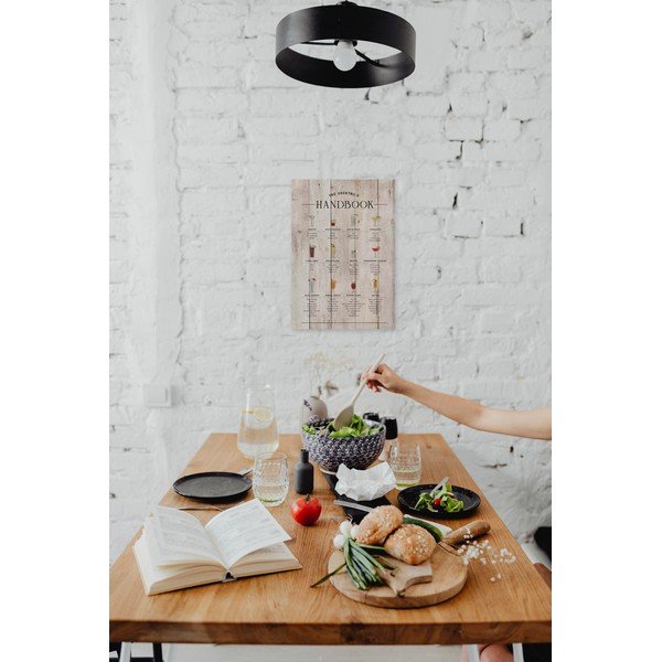 Drveni ukrasni znak 40x60 cm Cocktails Handbook – Really Nice Things-image-1