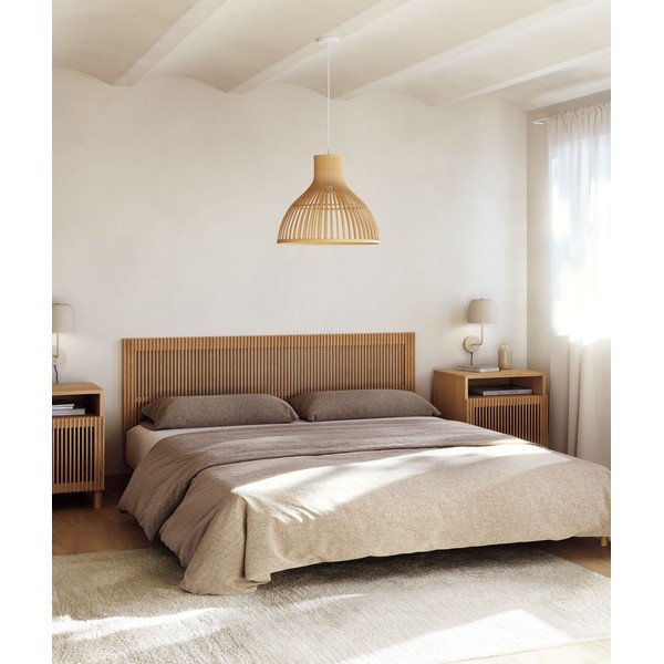 Uzglavlje od čvrste jeseni u prirodnoj boji 195x70 cm Beyla – Kave Home-image-1