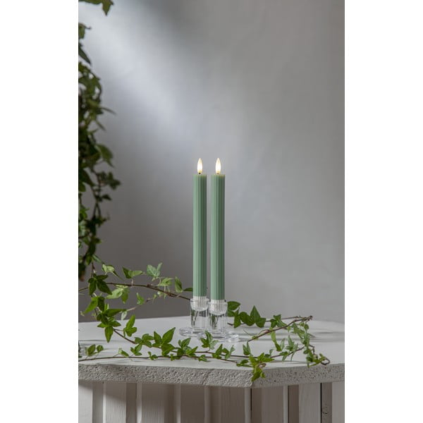 LED svijeće u setu 2 kom (visina 25 cm) Flamme Stripe – Star Trading-image-3