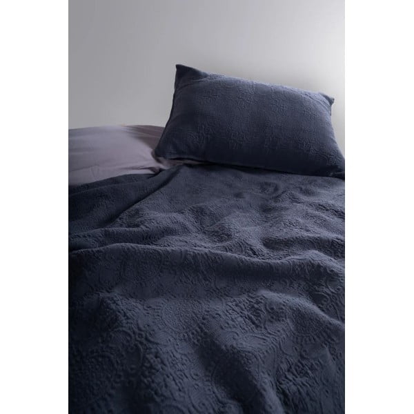 Tamno sivi set prekrivača i jastučnice od jacquarda 240x260 cm Jacquard – Mila Home Luxury-image-1