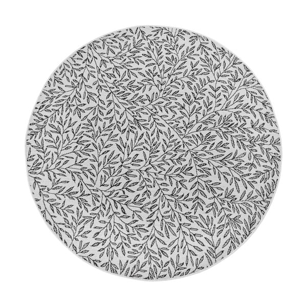 Crno-bijeli okrugli tepih ø 160 cm Twig – Hanse Home