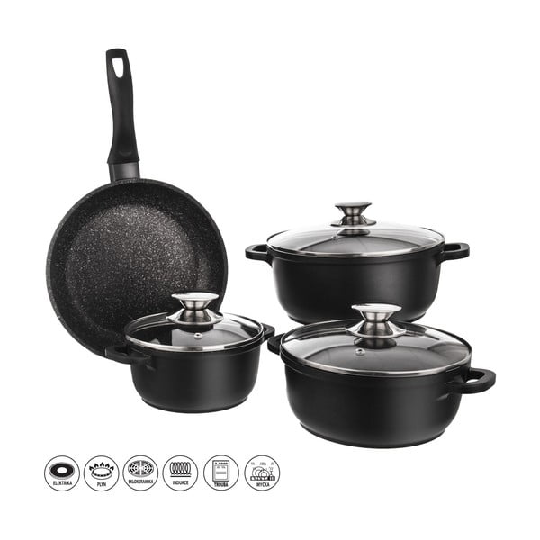 4-dijelni set posuđa s 3 staklena poklopca Orion Grande-image-2