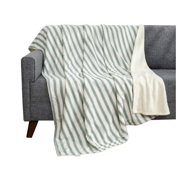 Bijela/zelena deka 150x190 cm Soren Wellsoft – Mijolnir