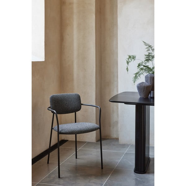 Tamno siva blagovaonska stolica Zama – Unique Furniture-image-1