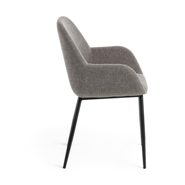 Siva podstavljena blagovaonska stolica Konna – Kave Home-image-2