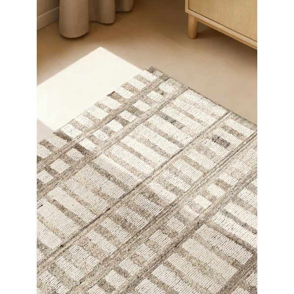 Krem ručno rađen vunen tepih 160x230 cm Boho 1.0 Linara – Vikosa-image-2