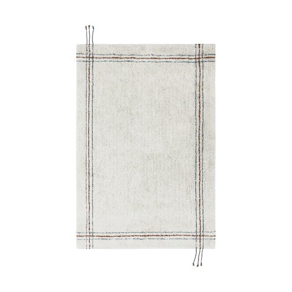 Krem periv/ručno rađen pamučan tepih 90x130 cm Cuisine Natural – Lorena Canals