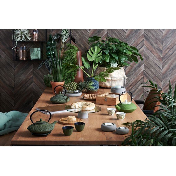 Set od 2 zelene šalice za čaj od lijevanog željeza Bredemeijer Xilin, ⌀ 7,8 cm-image-1