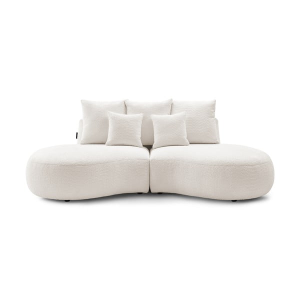 Bijela sofa od bouclé tkanine 260 cm Saint-Germain – Bobochic Paris