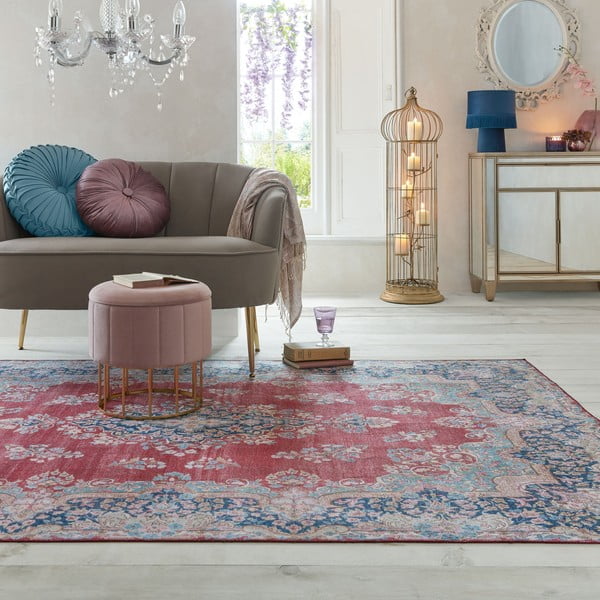 Crveni perivi tepih 160x230 cm FOLD Colby – Flair Rugs-image-4