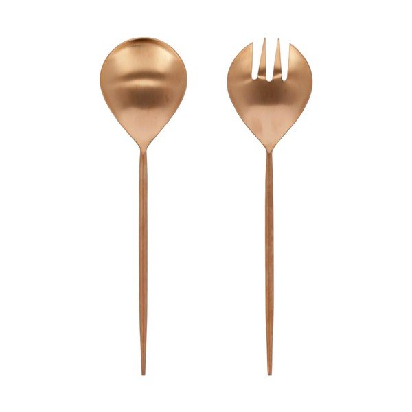 Pribor za salatu 2 kom od nehrđajućeg čelika Kelda – Kave Home