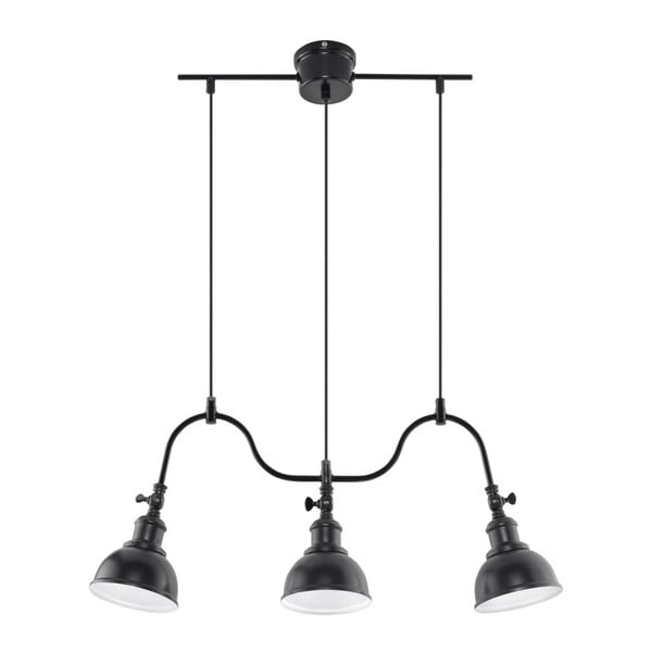 Crna stropna lampa Sollux Isola 3