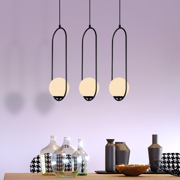 Crna viseća svjetiljka Squid Lighting Arch, visina 146 cm-image-3
