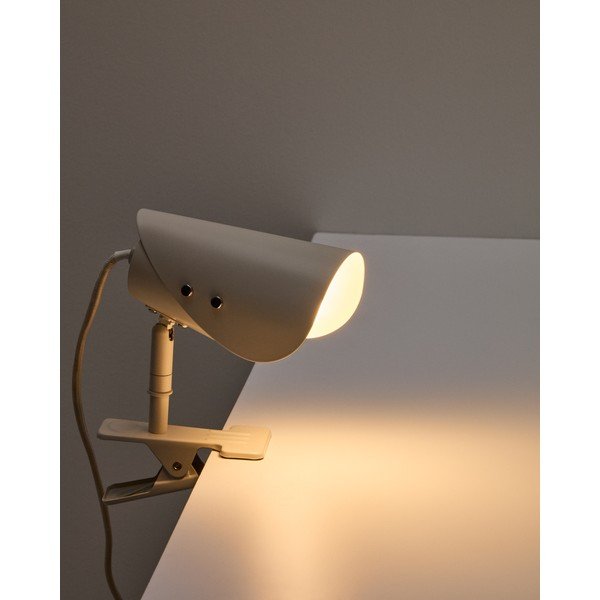 Svijetlo siva metalna stolna lampa s hvataljkom (visina 16 cm) Jula – Kave Home-image-2