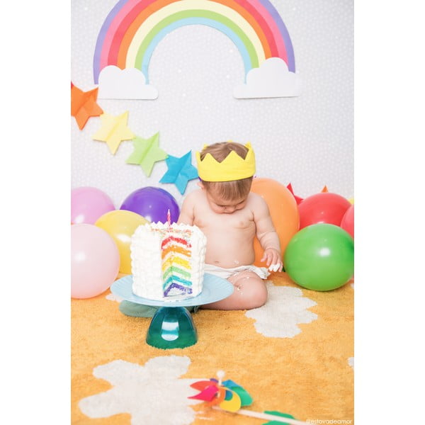 Senf žuti periv/ručno rađen pamučan dječji tepih 120x160 cm Clouds Mustard – Lorena Canals-image-3