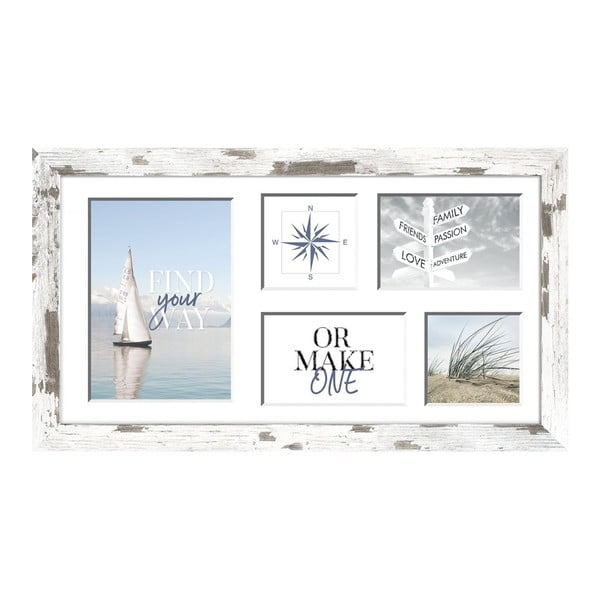 Bež-bijeli okvir za 5 fotografija Syler Yellowstone, 51 x 27 cm