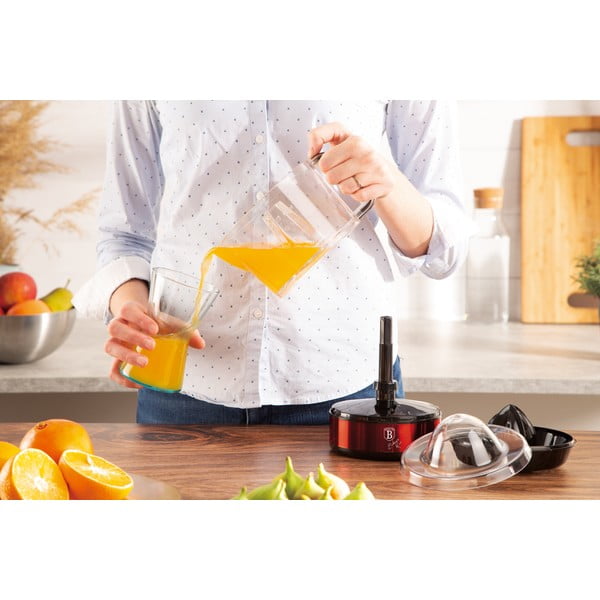 Crveno električno cjedilo za citruse Burgundy Metallic Line - BerlingerHaus-image-2