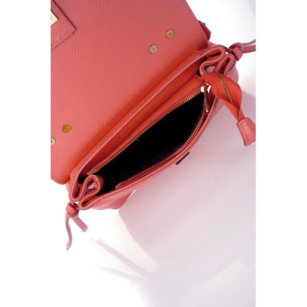 Lagana narančasta kožna torba Federica Bassi Anna-image-1