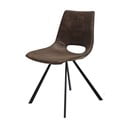 Svijetlo smeđa stolica za blagovanje s crnom bazom Canett Coronas