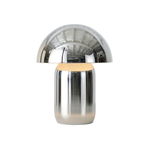 Metalna LED stolna lampa s mogućnosti zatamnjivanja u sjajno srebrnoj boji (visina 17 cm) Ted – Ellos Home-image-4