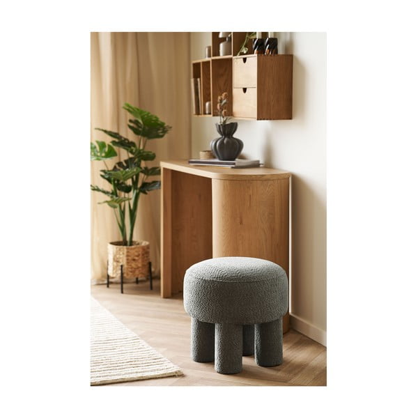 Tamno sivi tabure od šenila Canberra – House Nordic-image-1