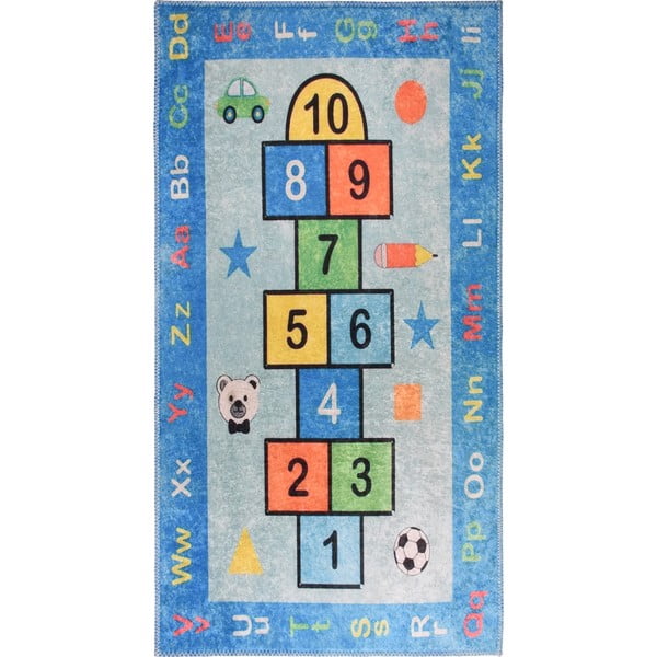 Plavi periv dječji tepih za igru 160x230 cm Hopscotch Blue – Vitaus