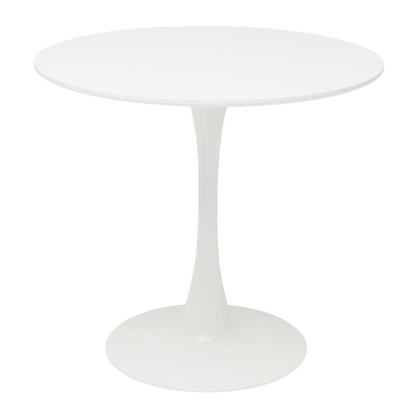 Bijeli blagovaonski stol Kare Design Schickeria, ⌀ 80 cm