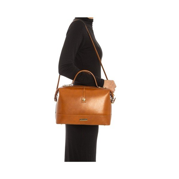 Kožna torbica Anna Luchini 355L Cognac-image-4