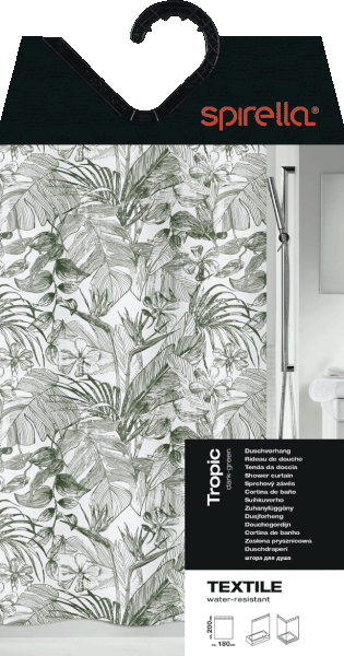 Tuš zavjesa 180x200 cm Tropic – Spirella-image-4