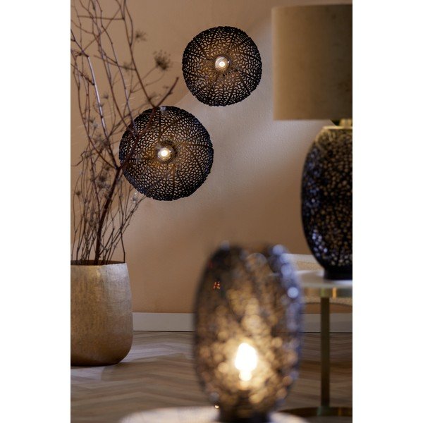 Crna zidna lampa Sinula - Light & Living-image-1