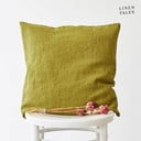 Lanena ukrasna jastučnica 45x45 cm Moss Green – Linen Tales