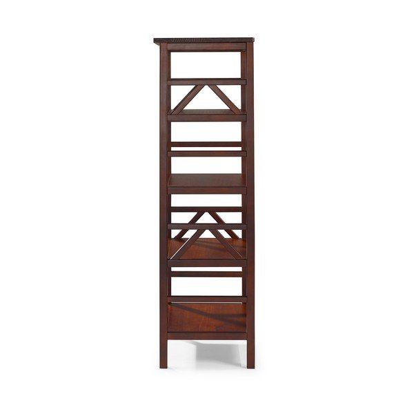 Smeđa biblioteka od masivnog bora 62x138 cm Titian – Støraa-image-2