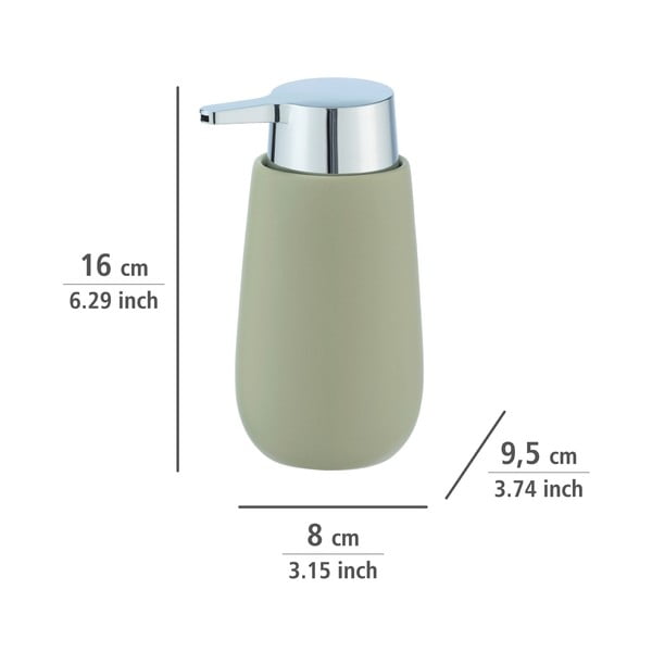 Zeleni keramički dozator za sapun Wenko Badi-image-3