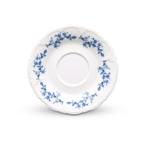 Bijeli/plavi porculanski čajni tanjurić ø 16,5 cm Retro – BonBistro