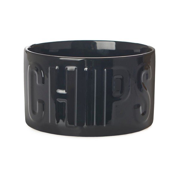 Crna keramička zdjelica za posluživanje 1 l Chips – Balvi