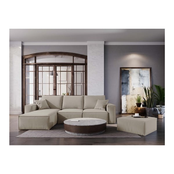 Bež tabure Cosmopolitan Design Miami, 65 x 65 cm-image-3