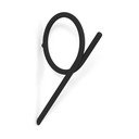 Crna metalna zidna kuka Tuba L – Spinder Design